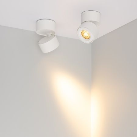 Светильник SP-POINT-SURFACE-R85-12W Warm3200-MIX (WH, 15 deg, 230V) (Arlight, IP20 Металл, 5 лет)