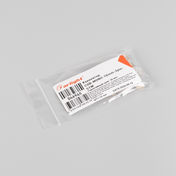 Коннектор COB-MONO-10mm-2pin-STW (Arlight, Прозрачный)