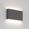 Светильник SP-WALL-FLAT-S170x90-2x6W Warm3000 (GR, 120 deg, 230V) (Arlight, IP54 Металл, 3 года)