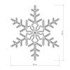 Фигура ARD-SNOWFLAKE-M3-920x920-432LED White (230V, 27W) (Ardecoled, IP65)