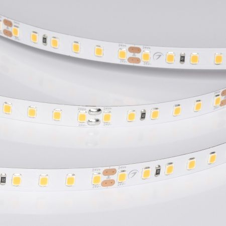 Лента UL-A120-8mm 24V Warm3000 (2 W/m, IP20, 5m) (Arlight, Открытый)