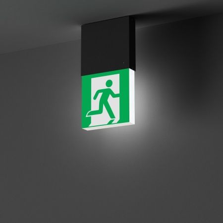 Световой указатель EMG-MARK-M-3H-BK (Arlight, IP40 Металл, 5 лет)