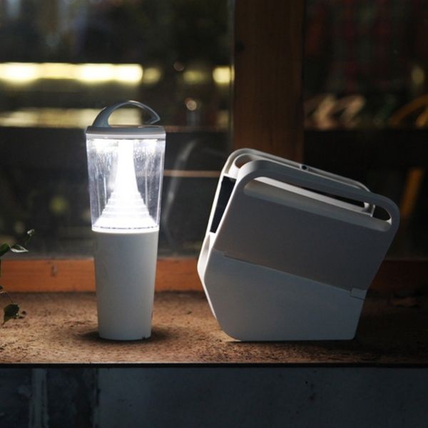 На солнечных батареях светильник Lutec, Зеленый, Модерн, P9003 Gr