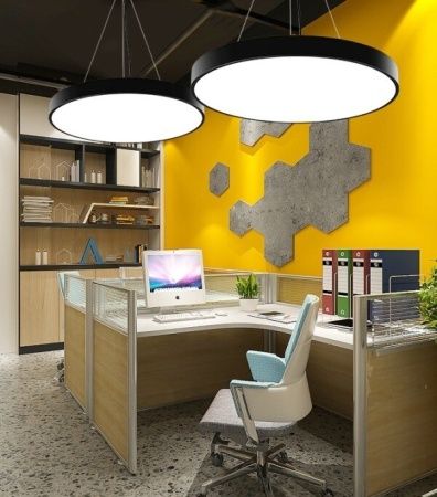 Светильник круглый линейный светодиодный подвесной, LED 72W 3CCT (3000К-4000К-6000К) диаметр 900mm, белый, HB0409-1