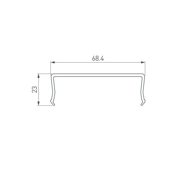 Экран SL-W68-2000 OPAL (Arlight, Пластик)