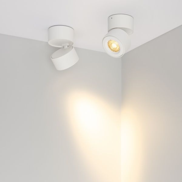 Светильник SP-POINT-SURFACE-R85-12W Warm3200-MIX (WH, 36 deg, 230V) (Arlight, IP20 Металл, 5 лет)