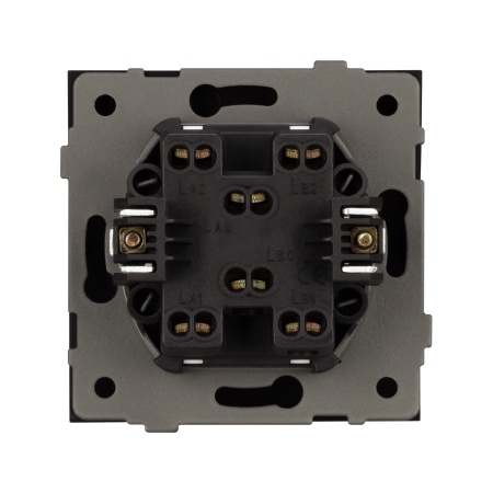 Механизм выключателя одноклавишный перекрёстный SWT-TENDO-MKX1-SFPL-GR (230V, 10A) (Arlight, -)