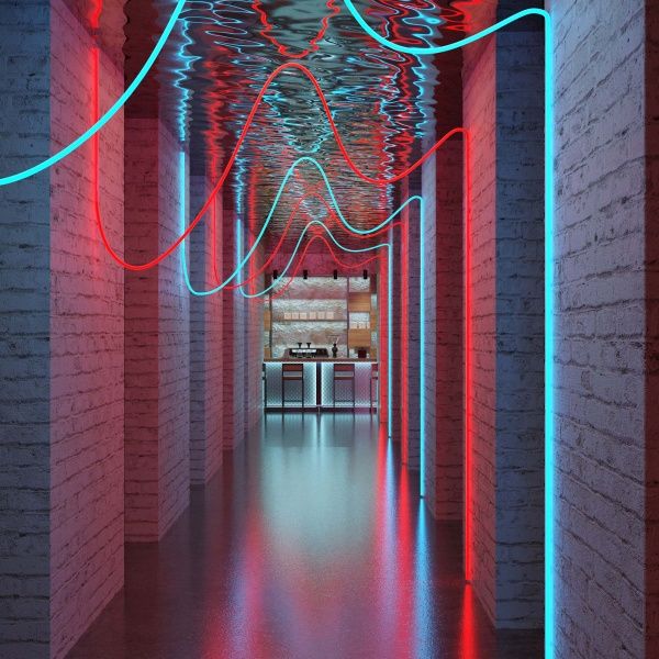 Лента герметичная MOONLIGHT-BLACK-SIDE-G280-D25mm 24V RGB 360deg (14.4 W/m, IP65, 3m, wire x1) (Arlight, Вывод кабеля боковой)