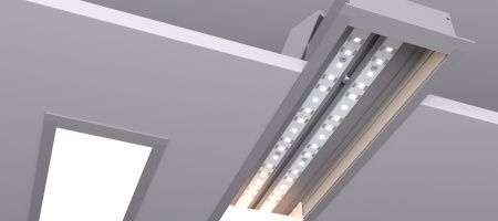 Линейный встраиваемый светодиодный светильник SILED LINEA INNER 1200х88х32 (60 Вт, 3000K)