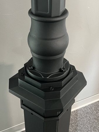 Светильник садово-парковый "Варна", G3960-2, 2*Е27  2*60W  IP44  h=2.51m, black+ wood