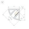Профиль SL-KANT-H11-2000 ANOD OLIVE GREY (Arlight, Алюминий)