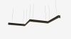 Подвесной светильник зигзаг черный SILED SNAKE-01-PROF 640х210х50х70 (25 Вт)