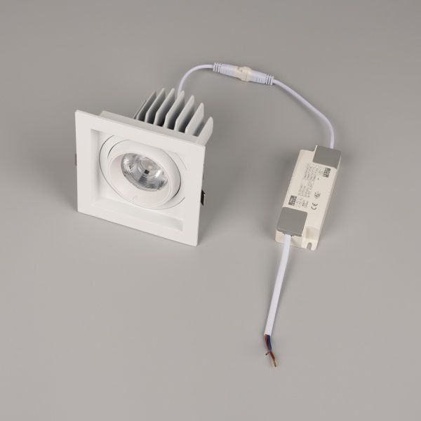 Светильник MS-VORTEX-BUILT-S117x117-20W Day4000 (WH-WH, 40 deg, 230V) (Arlight, IP20 Металл, 5 лет)