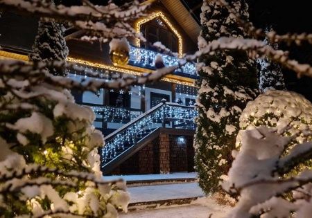 Гирлянда Бахрома уличная IL-LED-180 BS 5х0,5 м 180 LED IP54 белый