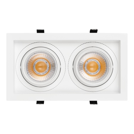 Светильник MS-VORTEX-BUILT-S250x140-2x30W Warm3000 (WH-WH, 30 deg, 230V) (Arlight, IP20 Металл, 5 лет)
