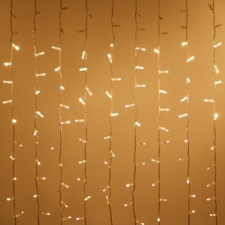 Светодиодная гирлянда ARD-CURTAIN-CLASSIC-2000x9000-CLEAR-2200LED-WATERFALL Warm (230V, 180W) (Ardecoled, IP65)