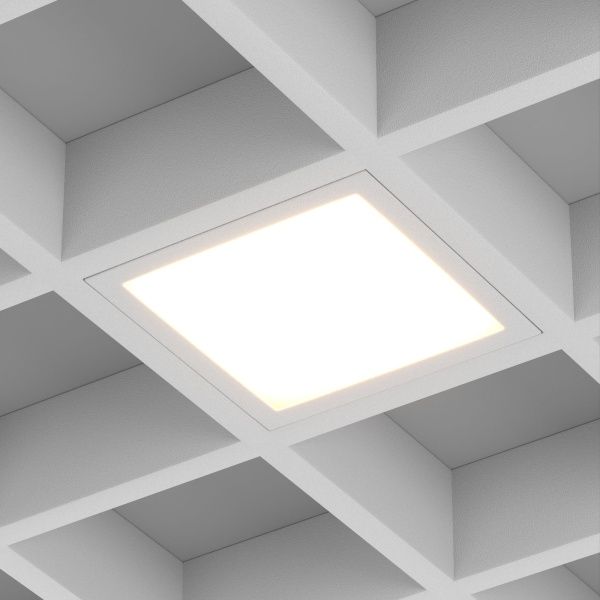 Светильник DL-GRIGLIATO-S190x190-24W Warm3000 (WH, 100 deg, 230) (Arlight, IP40 Металл, 5 лет)