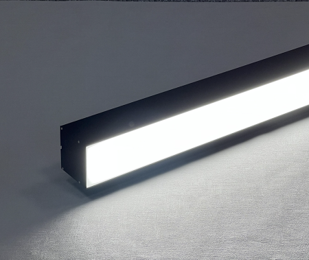 Светильник линейный светодиодный подвесной, LED SMD 100W 3000К, 4000К уг.120° 8,0*7,5*240 см, белый, черный, HB8075-1