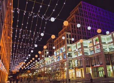 Фигура Светодиодный шар D6024 d150 мм 100 LED синий