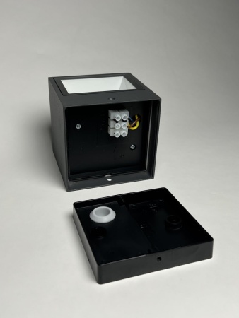 Светильник наcтенный "Фокус", WC2128, LED 9W 4000К IP54, темно серый