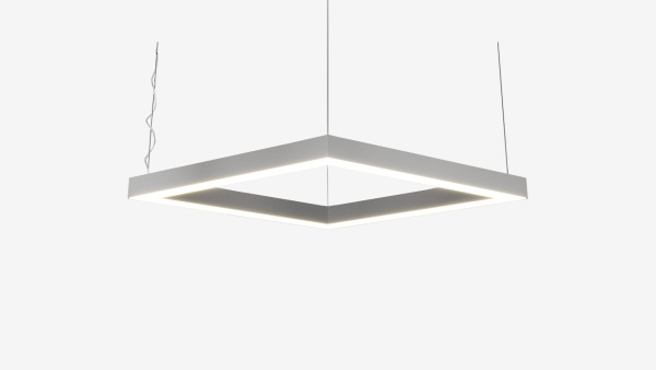 Подвесной профильный светильник ромб белый SILED ROMB-PROF 900х520х50х70 (52 Вт)