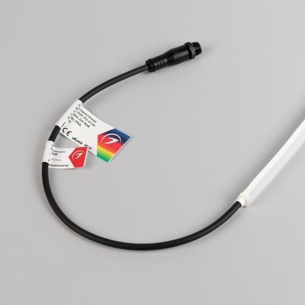Лента герметичная WAVE-TOP-PU-H120-10x10mm 24V RGB (10 W/m, IP68, 1m, wire x1) (Arlight, Вывод боковой, 3 года)
