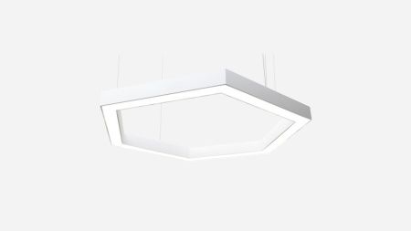 Светильник шестиугольник подвесной белый SILED HEXAGO-02-PROF 1920х1670х50х70 (144 Вт)