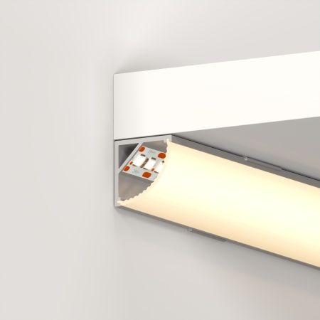 Профиль с экраном ARH-KANT-H16-2000 ANOD+OPAL (Arlight, Алюминий)