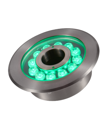 Светильник для фонтанов, DC12V 36W(12*3W) IP68 RGB, сатин-никель, UG8212-1