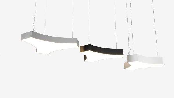 Подвесной Y-образный светильник черный SILED UNITY 520х1500х100 (24 Вт)