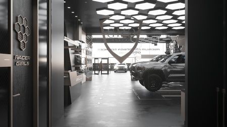 Светильник шестиугольник подвесной черный SILED HEXAGO 500х430х100 (24 Вт)