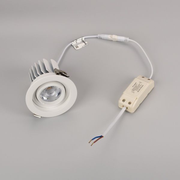 Светильник MS-VORTEX-BUILT-R90-12W Day4000 (WH-WH, 20 deg, 230V) (Arlight, IP20 Металл, 5 лет)