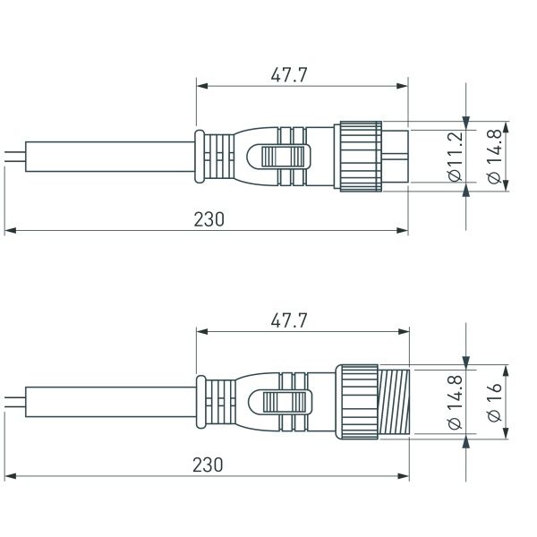 Коннектор подключения ARL-LINE-4pin (DMX512) (Arlight, Закрытый)