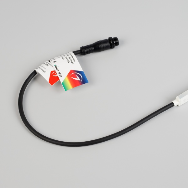 Лента герметичная WAVE-SIDE-PU-H120-06x12mm 24V RGB (8 W/m, IP68, 1m, wire x1) (Arlight, Вывод боковой, 3 года)