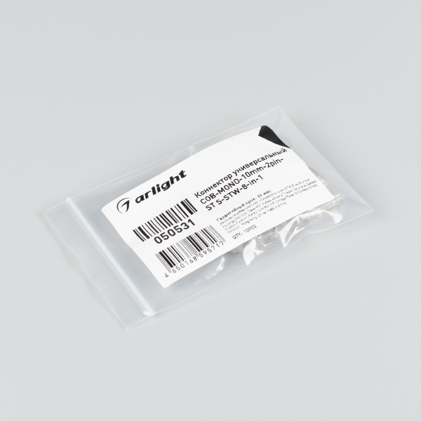 Коннектор универсальный COB-MONO-10mm-2pin-STS-STW-8-in-1 (Arlight, IP20 Пластик)