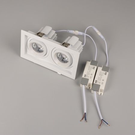 Светильник MS-VORTEX-BUILT-S210x117-2x20W Warm3000 (WH-WH, 40 deg, 230V) (Arlight, IP20 Металл, 5 лет)