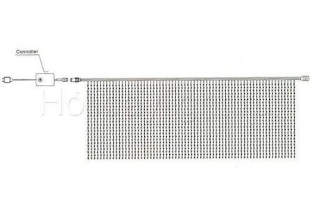 Гирлянда Водопад WFL-4020 CD 2х2 м 20х40 LED 800 IP44 синий