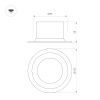 Светильник MS-DROP-BUILT-R105-14W Warm3000 (WH, 85 deg, 230V) (Arlight, IP54 Металл, 5 лет)