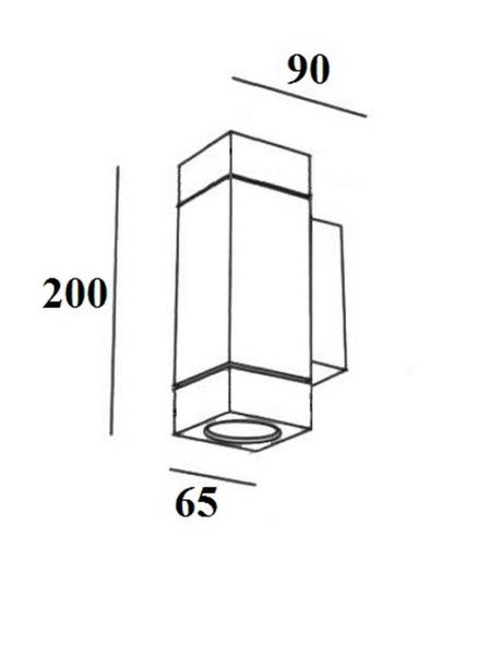Архитектурная подсветка YAOHUA LUX, Черный с золотой патиной, Модерн, 78058 Gb
