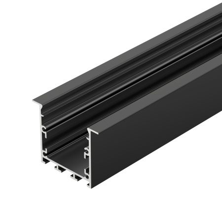 Профиль LINIA49-F-M-2000 BLACK (Arlight, Алюминий)