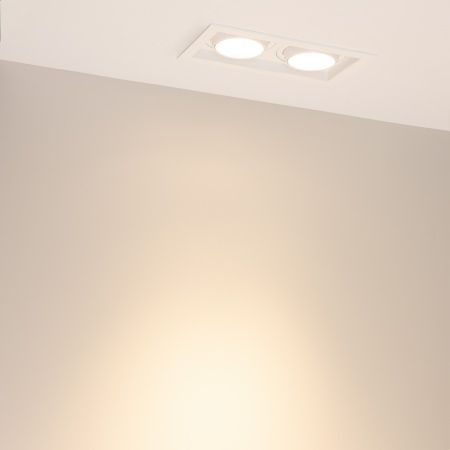 Светильник MS-VORTEX-BUILT-S210x117-2x20W Warm3000 (WH-WH, 40 deg, 230V) (Arlight, IP20 Металл, 5 лет)