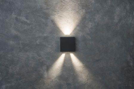 Светильник наcтенный "Фокус", WC2129, LED 10W 4000К IP54, черный