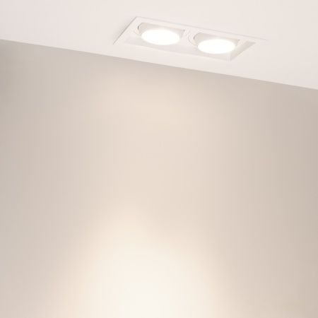 Светильник MS-VORTEX-BUILT-S250x140-2x30W Day4000 (WH-WH, 30 deg, 230V) (Arlight, IP20 Металл, 5 лет)