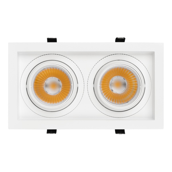 Светильник MS-VORTEX-BUILT-S250x140-2x30W Warm3000 (WH-WH, 17 deg, 230V) (Arlight, IP20 Металл, 5 лет)