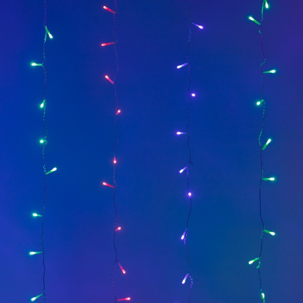 Светодиодная гирлянда ARD-CURTAIN-HOME-1500x1500-CLEAR-144LED RGB (230V, 9W) (Ardecoled, IP20)