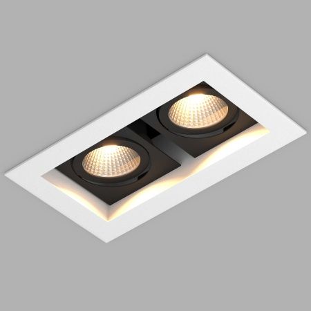 Светильник CL-KARDAN-S180x102-2x9W Day (WH-BK, 38 deg) (Arlight, IP20 Металл, 3 года)