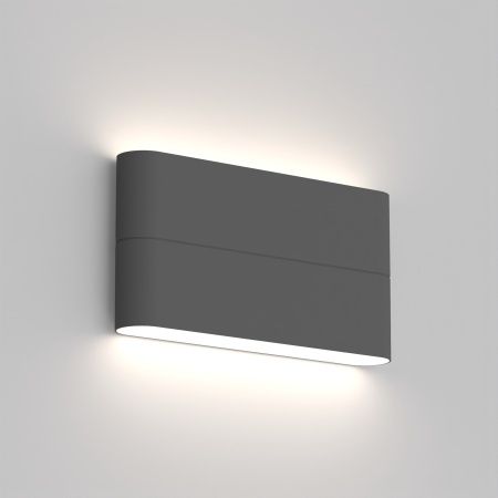 Светильник SP-WALL-FLAT-S170x90-2x6W Day4000 (GR, 120 deg, 230V) (Arlight, IP54 Металл, 3 года)