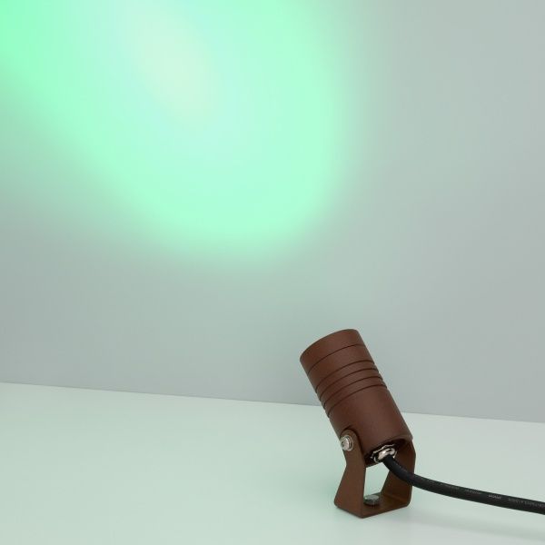 Светильник KT-RAY-COLOR-R42-6W RGB (RS, 25 deg, 12V) (Arlight, IP67 Металл, 3 года)