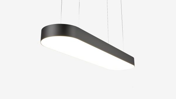 Светильник подвесной овальный белый SILED LARGO 1400х350х100 (74 Вт)