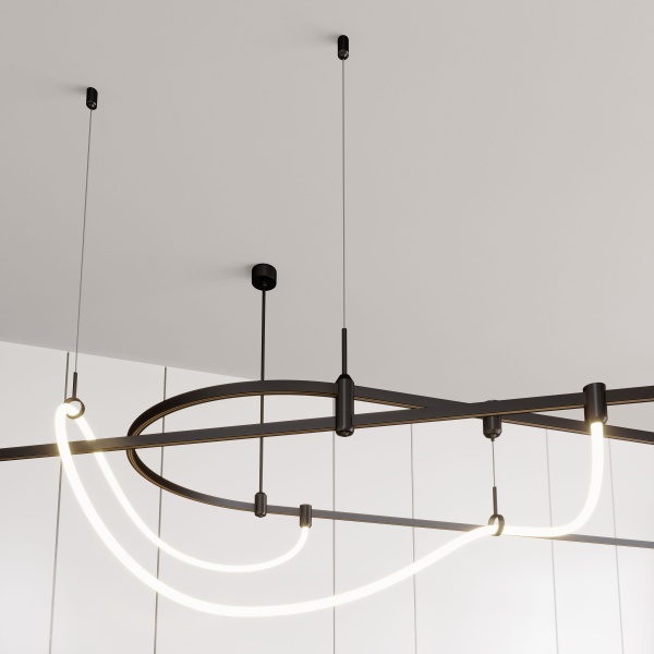 Держатель трека ART-APRIORI-HOLDER-HANG-TUBE-L1500 (BK) (Arlight, IP20 Металл, 3 года)